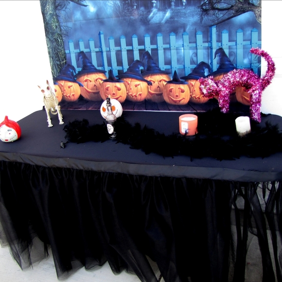 New tulle tutu table skirt for party many colors custom made 72" 2 yards 🎃👻 - Picture 9 of 13